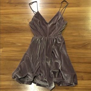 urban outfitters velvet romper